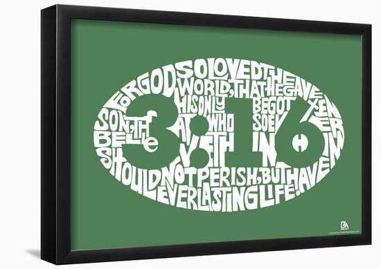 John 3:16 Text Poster-null-Framed Poster