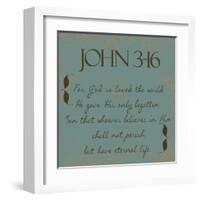 John 3-16-Taylor Greene-Framed Art Print