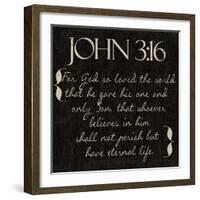 John 3-16-Taylor Greene-Framed Art Print