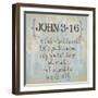 John 3-16-Taylor Greene-Framed Art Print