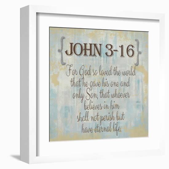 John 3-16-Taylor Greene-Framed Art Print