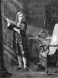 Newton Investigating Light, C1879-John Adam Houston-Framed Giclee Print