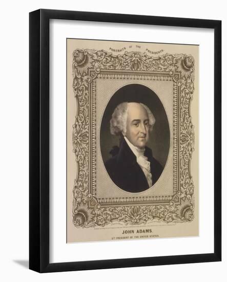John Adams, 2nd U.S. President-Science Source-Framed Giclee Print