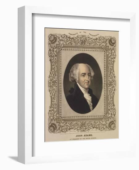 John Adams, 2nd U.S. President-Science Source-Framed Giclee Print