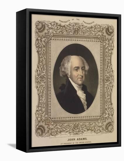 John Adams, 2nd U.S. President-Science Source-Framed Stretched Canvas