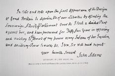 Part of a Letter Written and Signed by President John Adams-John Adams-Stretched Canvas