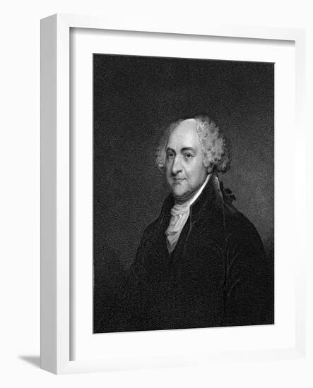 John Adams-James Barton Longacre-Framed Giclee Print