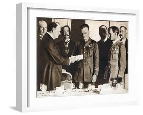 John Alcock (1892-191) and Arthur Whitten Brown (1886-194), British Aviators, 1919-null-Framed Giclee Print