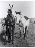 Portrait of Turning Bear, a Sioux Warrior, C.1900 (B/W Photo)-John Alvin Anderson-Mounted Giclee Print