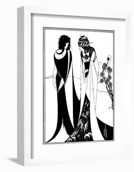 John and Salome-Aubrey Beardsley-Framed Art Print