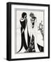 ' John and Salome-Aubrey Beardsley-Framed Giclee Print