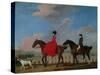 John and Sophia Musters Riding at Colwick Hall, 1777-George Stubbs-Stretched Canvas