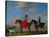 John and Sophia Musters Riding at Colwick Hall, 1777-George Stubbs-Stretched Canvas