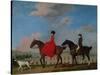 John and Sophia Musters Riding at Colwick Hall, 1777-George Stubbs-Stretched Canvas