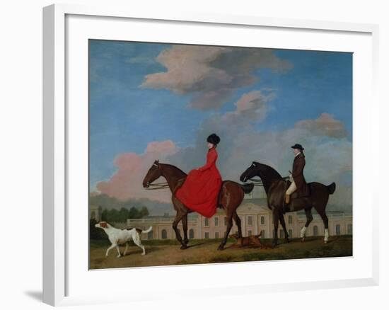 John and Sophia Musters Riding at Colwick Hall, 1777-George Stubbs-Framed Giclee Print