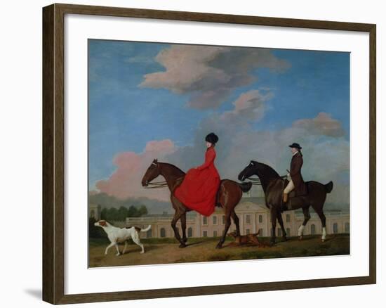 John and Sophia Musters Riding at Colwick Hall, 1777-George Stubbs-Framed Giclee Print