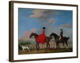 John and Sophia Musters Riding at Colwick Hall, 1777-George Stubbs-Framed Giclee Print