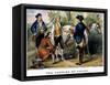 John Andre (1750-1780)-Currier & Ives-Framed Stretched Canvas