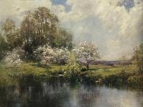 Apple Trees in Blossom-John Appleton Brown-Stretched Canvas