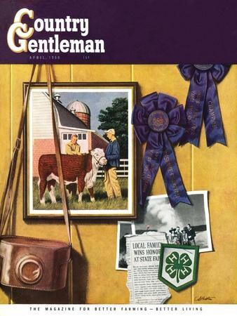 "4-H Momentos," Country Gentleman Cover, April 1, 1950