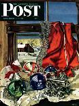 "Patient Dog," Saturday Evening Post Cover, December 12, 1942-John Atherton-Giclee Print