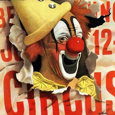 "Circus Clown and Poster," July 8, 1944