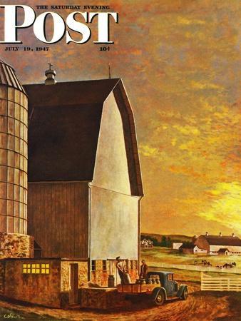 "Dairy Farm," Saturday Evening Post Cover, July 19, 1947