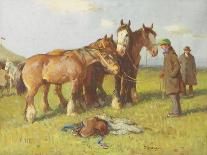 Ploughing, C.1900-19-John Atkinson-Giclee Print