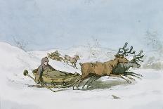 Lapland Sledge, 1803-John Augustus Atkinson-Giclee Print
