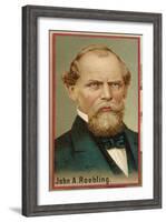 John Augustus Roebling American Engineer and Industrialist Born in Germany-null-Framed Art Print