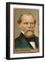 John Augustus Roebling American Engineer and Industrialist Born in Germany-null-Framed Art Print