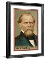 John Augustus Roebling American Engineer and Industrialist Born in Germany-null-Framed Art Print