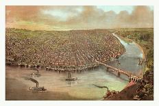 Panorama of the Seat of War: Birds Eye View of Louisiana, Mississippi, Alabama and Part of…-John Bachmann-Giclee Print