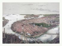 Boston Bird's Eye View from the North, Circa 1877, USA, America-John Bachmann-Giclee Print