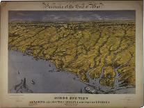 Panorama of the Seat of War: Birds Eye View of North and South Carolina and Part of Georgia, 1861-John Bachmann-Giclee Print