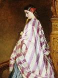 Elegant Spanish Beauty-John Bagnold Burgess-Stretched Canvas