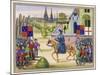 John Ball Preaching as He Rides Along on His Horse-null-Mounted Art Print