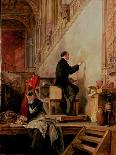 Portrait of Thomas Faed in His Studio, 19th Century-John Ballantyne-Mounted Giclee Print