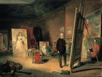 Portrait of Sir Francis Grant in His Studio, 1866-John Ballantyne-Framed Giclee Print