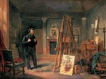 Daniel Maclise (1806-70) Painting His Mural "The Death of Nelson" in the House of Lords, 1865-John Ballantyne-Giclee Print