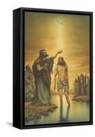 John Baptizing Jesus-Val Bochkov-Framed Stretched Canvas
