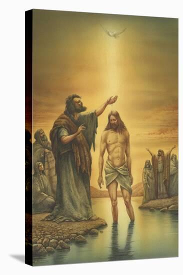 John Baptizing Jesus-Val Bochkov-Stretched Canvas