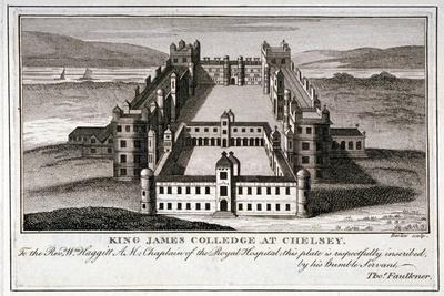 Bird's-Eye View of King James's College, Chelsea, London, C1800