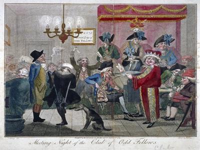 Meeting Night of the Club of Odd Fellows, 1789
