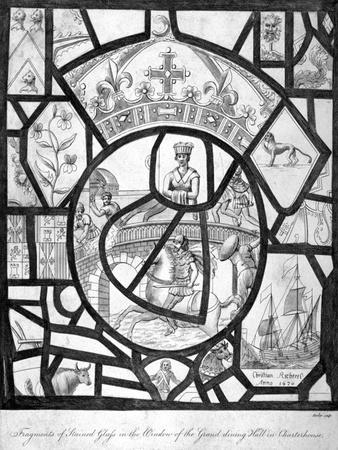 Window at Charterhouse, Finsbury, London, C1800
