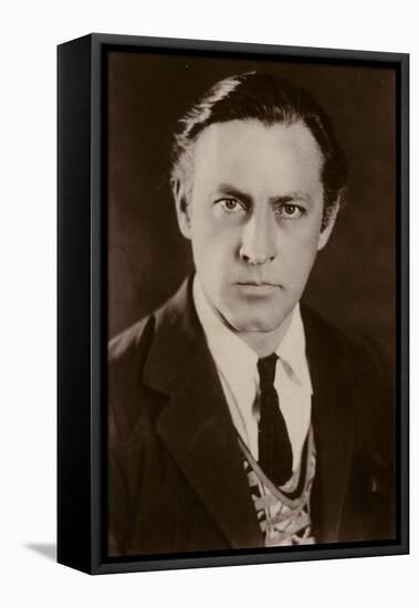 John Barrymore, American Actor and Film Star-null-Framed Stretched Canvas