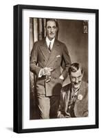 John Barrymore and Lionel Barrymore, American Actors, 1933-null-Framed Giclee Print