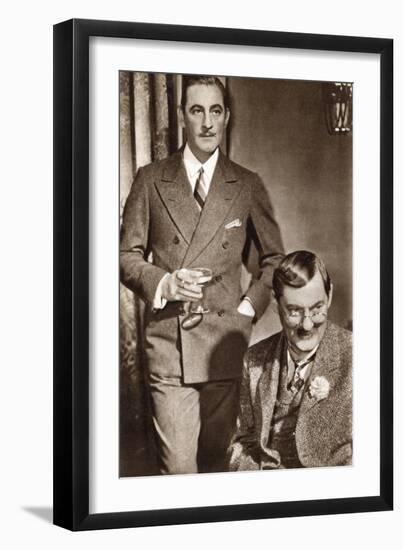 John Barrymore and Lionel Barrymore, American Actors, 1933-null-Framed Giclee Print