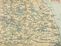 Map of London and South-East England, 1891-John Bartholomew-Giclee Print