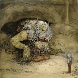 The Princess and the Trolls-John Bauer-Giclee Print